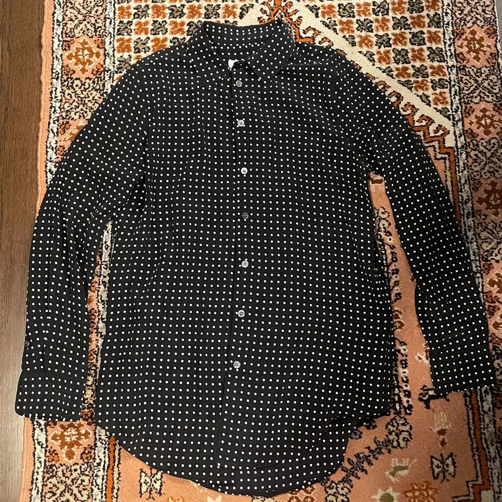 Equipment polka-dot silk button down - XS